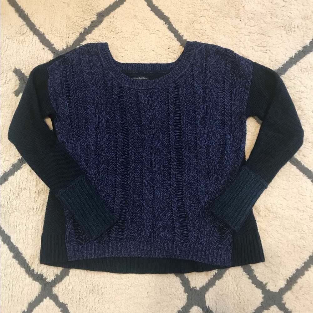 Navy blue sweater, size medium